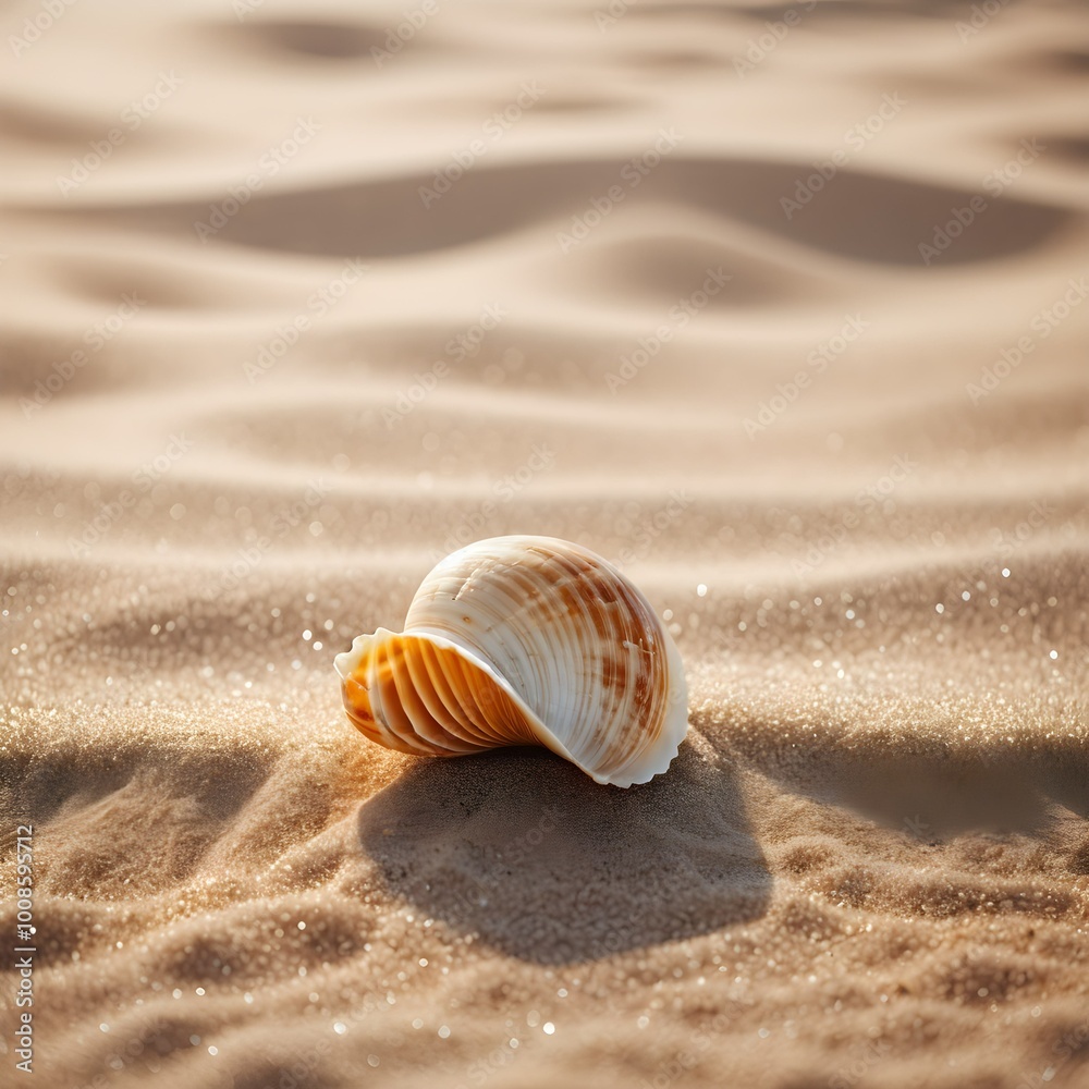 Tropical Paradise: Seashells on a Sunny Beach Tropical Paradise: Seashells on a Sunny Beach