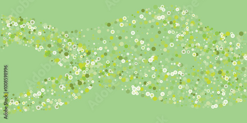 Vector flying soap bubbles