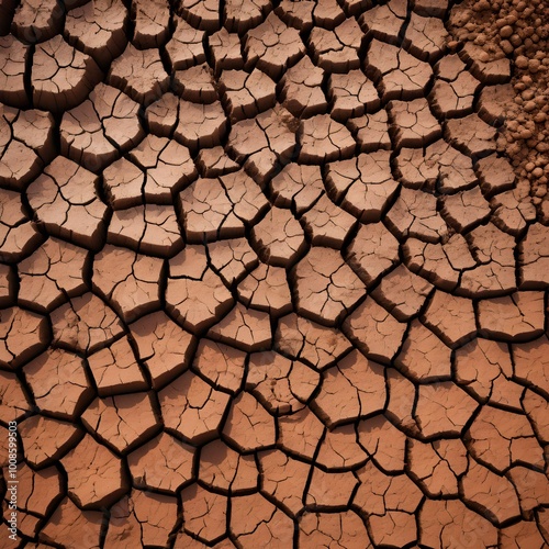 Cracked Earth: Abstract Soil Texture