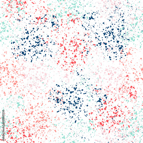 Bubbly colorful hand drawn seamless pattern.