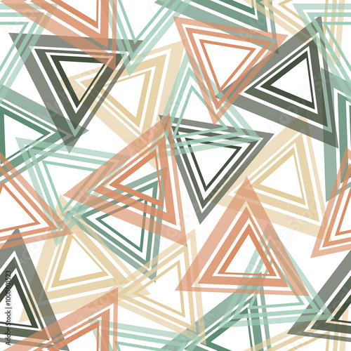 Rainbow color triangle seamless pattern