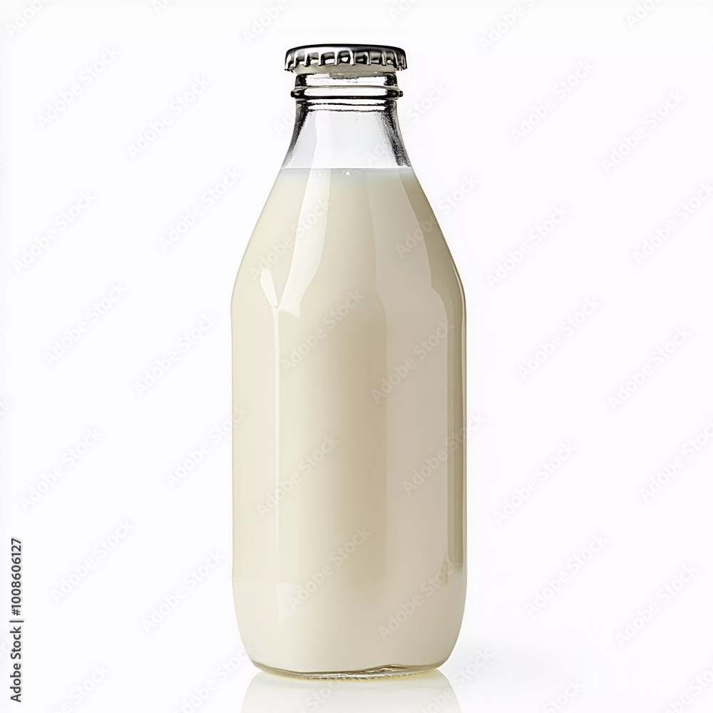 Bottle of milk isolated on a white background Bottle of milk isolated on a white background