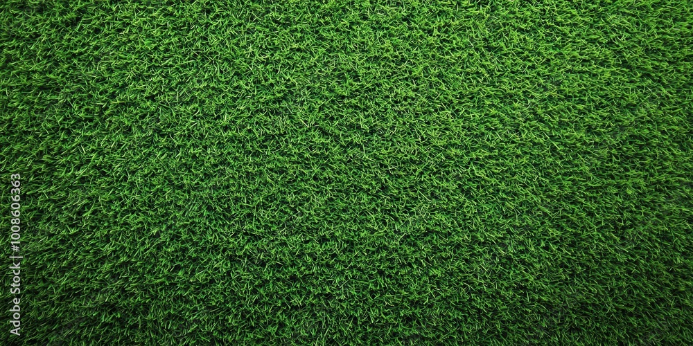 Obraz premium Beautiful Green Grass Texture from Top Down View