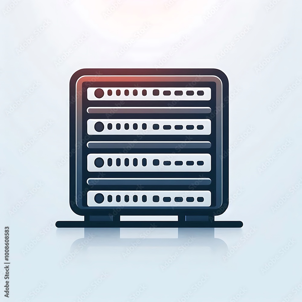 Server Stack Data Icon Server Stack Data Icon