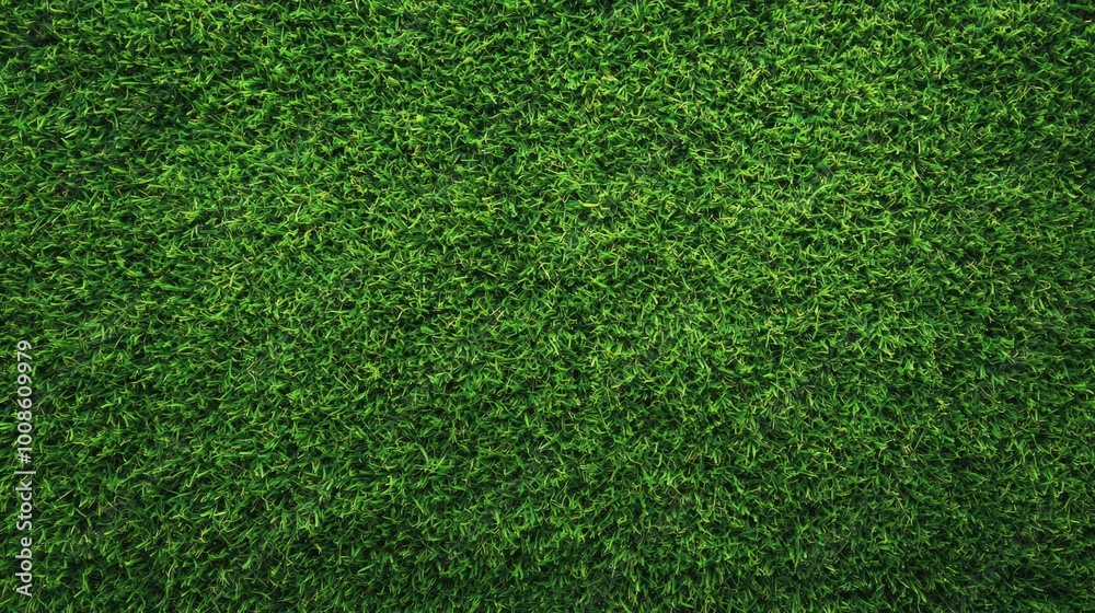 Obraz premium Vibrant Green Grass Texture from Above