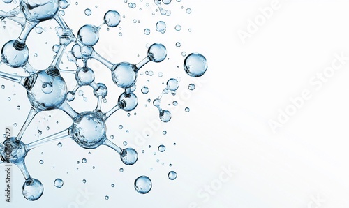 Blue background with bubbles