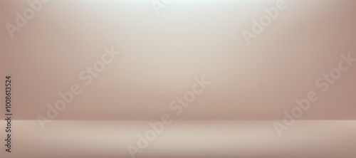 Simple beige, nude gradient background empty studio room illustration