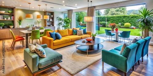 Modern Home Interior Dimensions with Furniture Layout and Space Planning for Contemporary Living