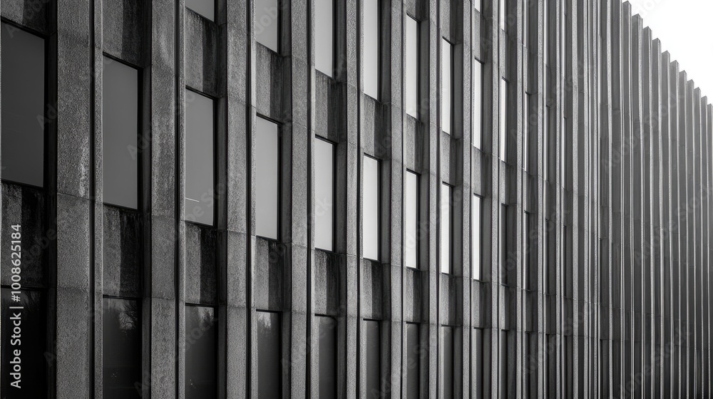 Glass window architecture in sharp, geometric shapes, captured in monochrome, focusing on the symmetry and structure of contemporary design. Glass window architecture in sharp, geometric shapes, captured in monochrome, focusing on the symmetry and structure of contemporary design.