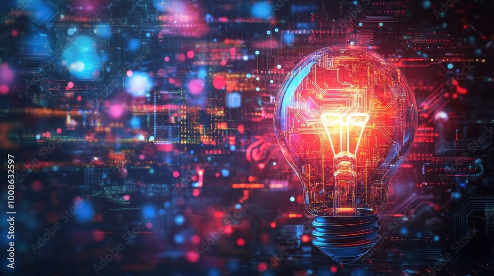 AI chips and innovative technology concept AI chips and innovative technology concept