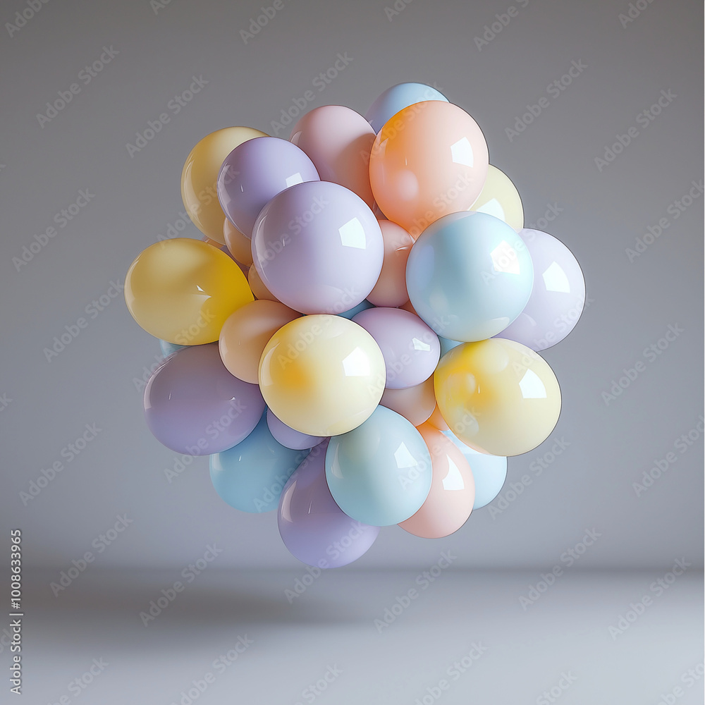 Fototapeta premium background with colorful balloons