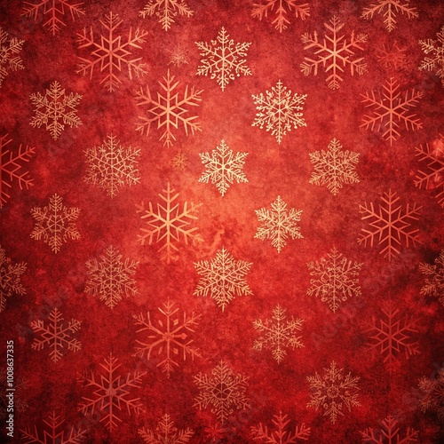 Red Christmas background with vintage texture