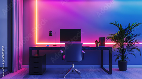 modern office interior  generated AI