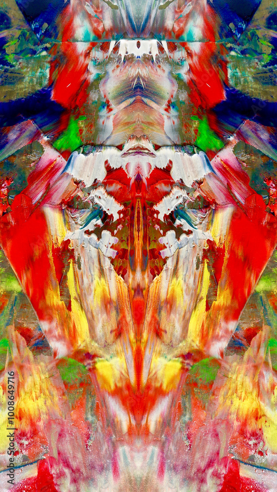 Fototapeta premium Abstract background wallpaper. Ethnic pattern. Mixtures of oil paint. Trendy hand painting canvas. Wall decor and Wall art prints Idea. 3D Texture. Art object