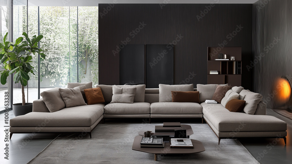 Modern and minimal living room interior design Modern and minimal living room interior design
