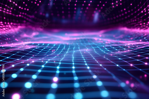 abstract neon internet network background 