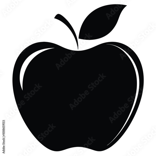 apple. vector art illustration.