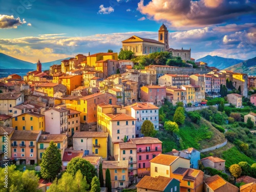 Scenic View of Historic Campobasso, Italy with Charming Architecture and Beautiful Landscapes