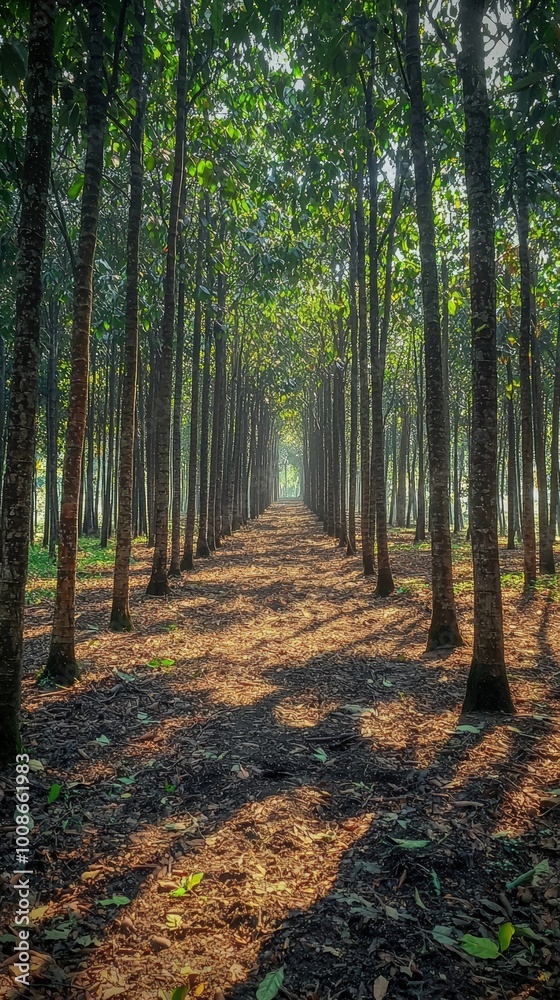 Fototapeta premium Sunlight through trees