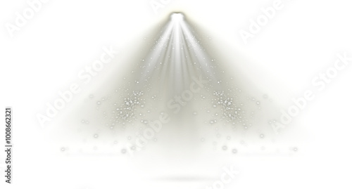 Wallpaper Mural Dynamic Artificial Spotlight Shadows isolated on a transparent background Torontodigital.ca