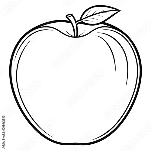 apple. vector art illustration.