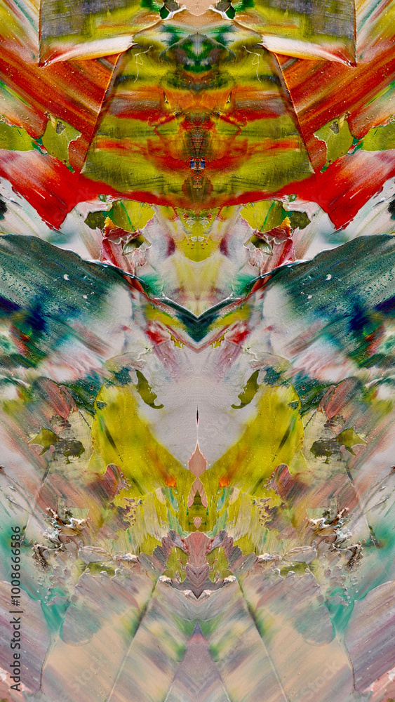 Fototapeta premium Abstract background wallpaper. Ethnic pattern. Mixtures of oil paint. Trendy hand painting canvas. Wall decor and Wall art prints Idea. 3D Texture. Art object