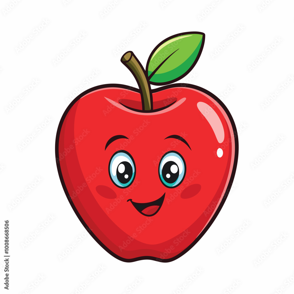 apple cartoon vector illustration design. apple cartoon vector illustration design.