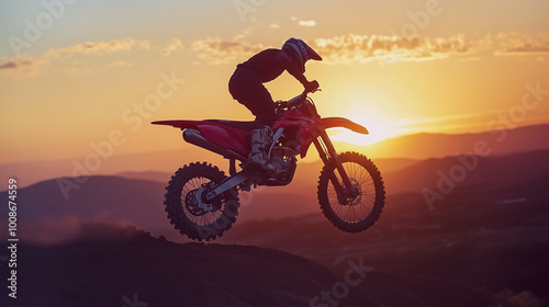 MX whip on a motorcycle