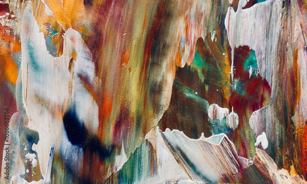 Fototapeta premium Abstract background wallpaper. Ethnic pattern. Mixtures of oil paint. Trendy hand painting canvas. Wall decor and Wall art prints Idea. 3D Texture. Art object