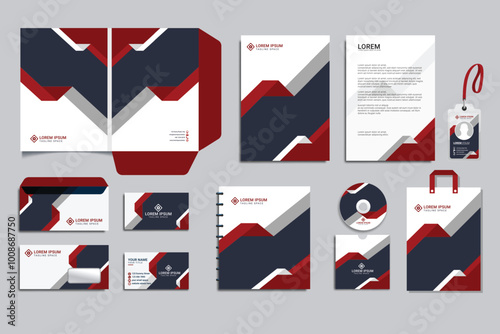 Wallpaper Mural Corporate stationery template, Corporate stationary, id card, business card, branding, envelope cover, business stationery printing, business stationery design, best business stationery Design Vector Torontodigital.ca