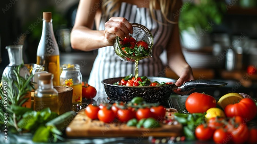 Home Cooking with Fresh Vegetables and Herbs Home Cooking with Fresh Vegetables and Herbs