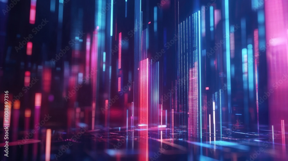 Vibrant Abstract Digital Data Visualization Background Vibrant Abstract Digital Data Visualization Background
