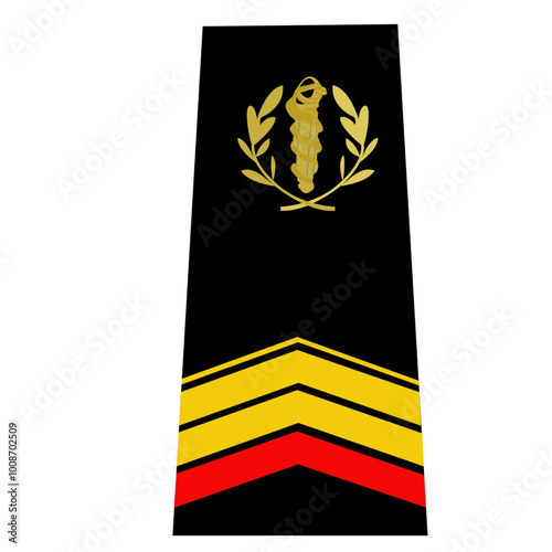 Obraz na płótnie Galon du service de santé des armées de terre française: Militaire du rang: Caporal chef 1ère classe w salonie