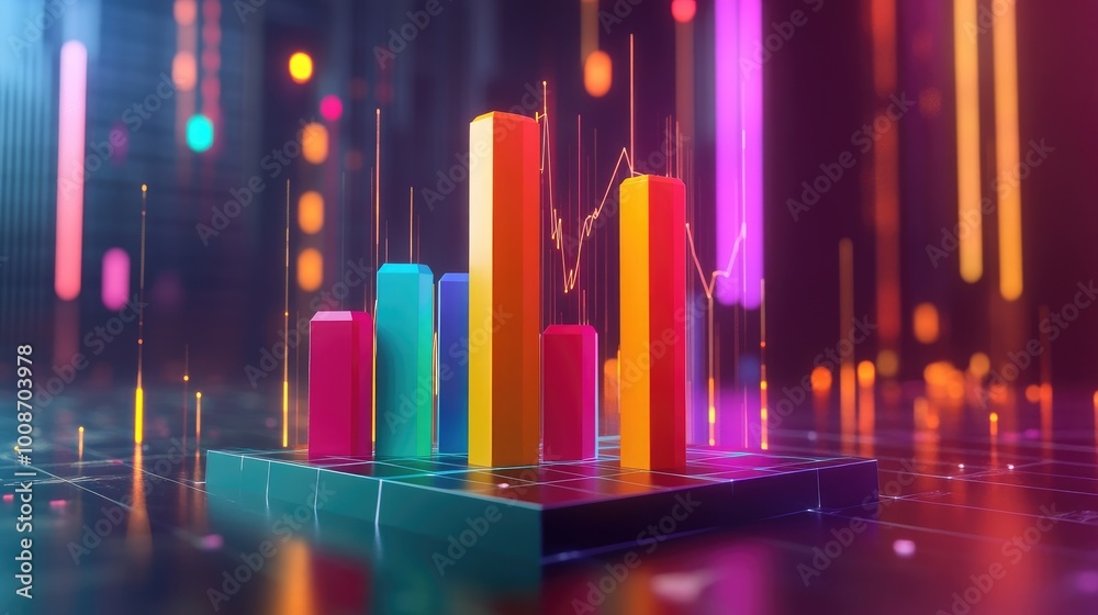 Colorful Data Visualization with Graph Elements Colorful Data Visualization with Graph Elements