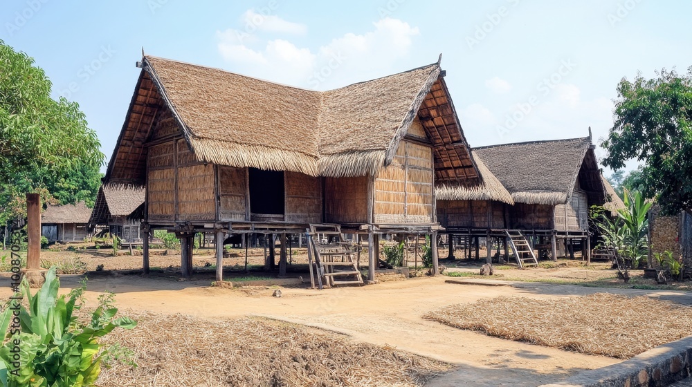 The traditional Isan houses at Khon Kaen Museum, offering a glimpse into the region's rich cultural history. The traditional Isan houses at Khon Kaen Museum, offering a glimpse into the region's rich cultural history.