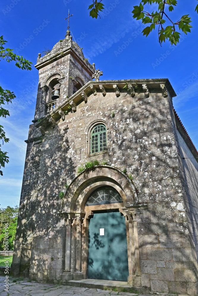 Chiesa di Santa Susana. Parque de la Alameda. Santiago de Compostela, A Coruña, Galizia, Spagna Chiesa di Santa Susana. Parque de la Alameda. Santiago de Compostela, A Coruña, Galizia, Spagna
