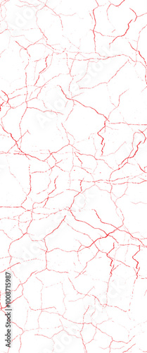 Vector red cracked surface pattern grunge of a cracked wall.	