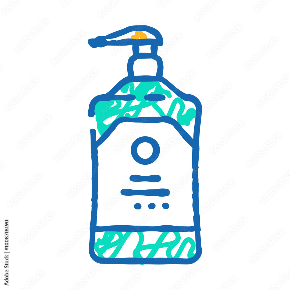 body lotion hygiene doodle icon sketch vector. body lotion hygiene sign. isolated symbol illustration body lotion hygiene doodle icon sketch vector. body lotion hygiene sign. isolated symbol illustration
