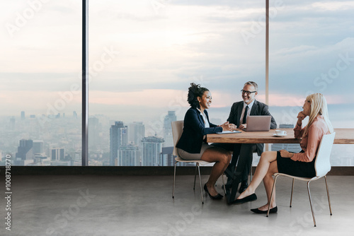 Business people discussing in a meeting room