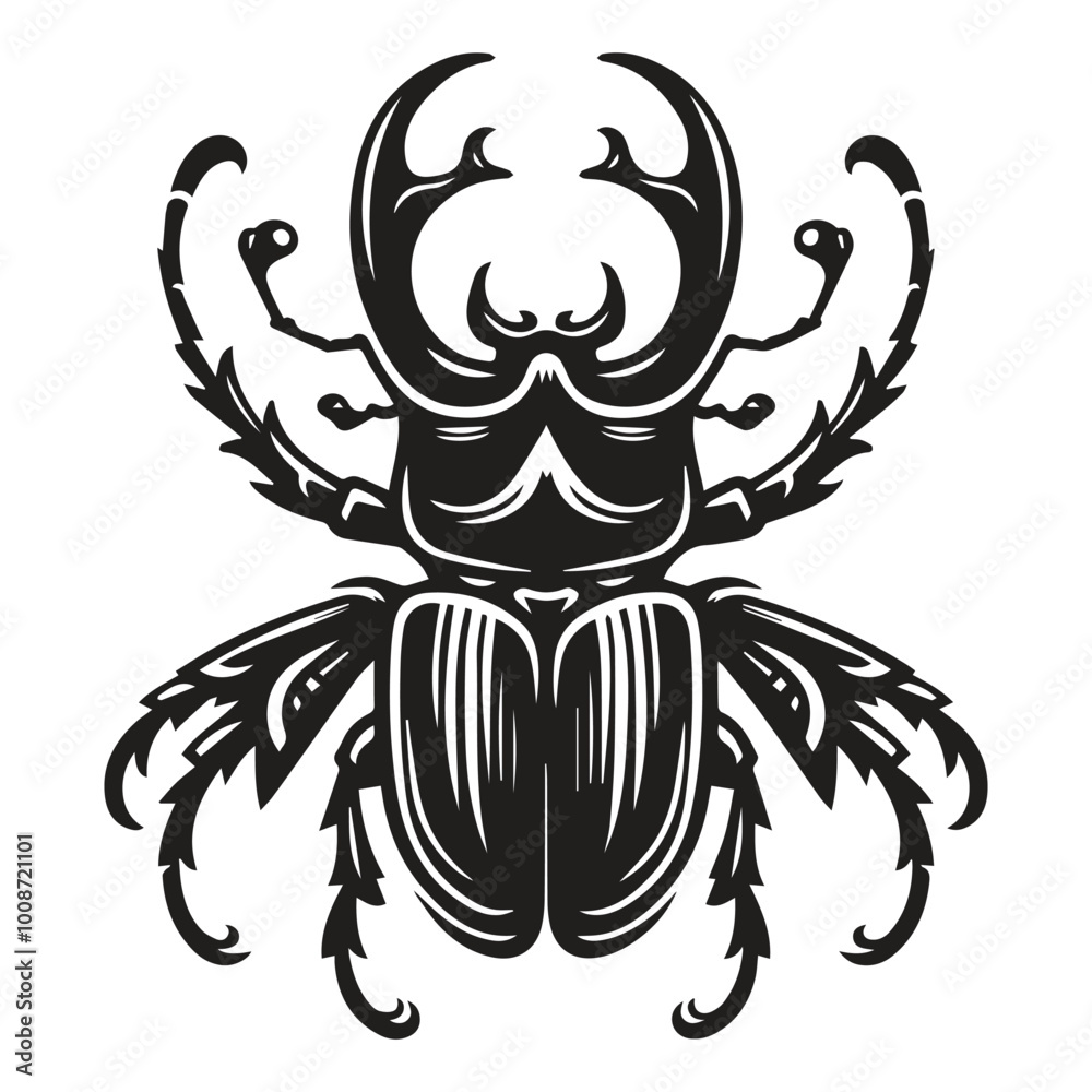Fototapeta premium Beetle icon vector illustration