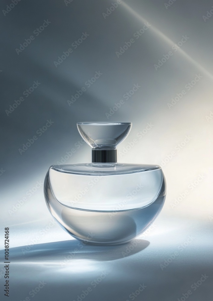A bottle of perfume is sitting on a table A bottle of perfume is sitting on a table