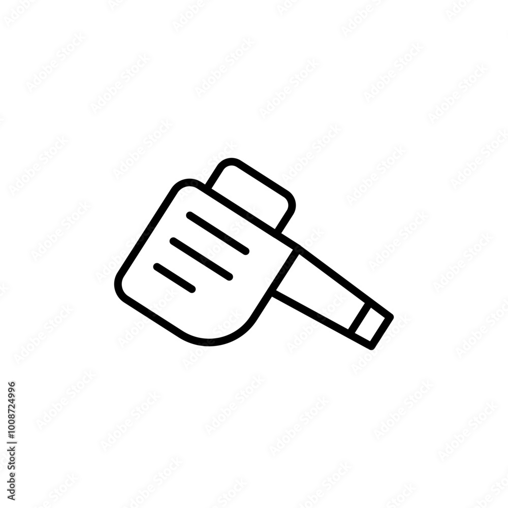Leaf blower outline icons, minimalist vector illustration ,simple transparent graphic element .Isolated on white background Leaf blower outline icons, minimalist vector illustration ,simple transparent graphic element .Isolated on white background