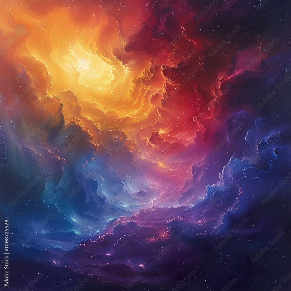 Cosmic Cloudscape: A Vibrant Galaxy of Stars and Nebulae Cosmic Cloudscape: A Vibrant Galaxy of Stars and Nebulae