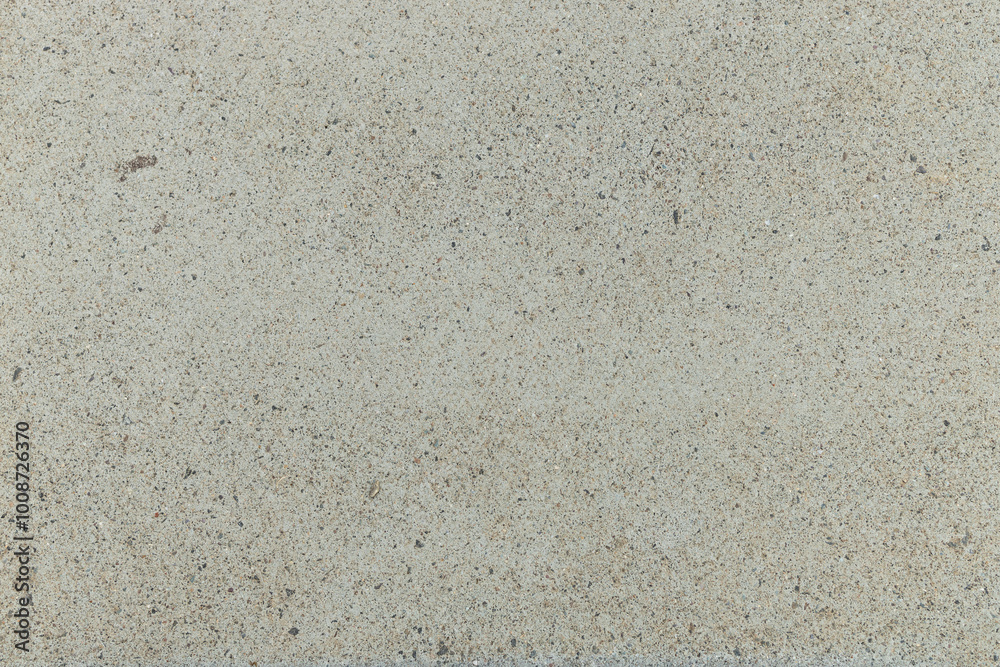Modern rough concrete patio paving slab surface graphic design background texture in weathered light cement gray