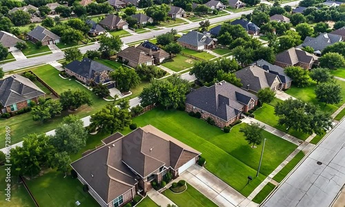 Aerial View of Suburbia