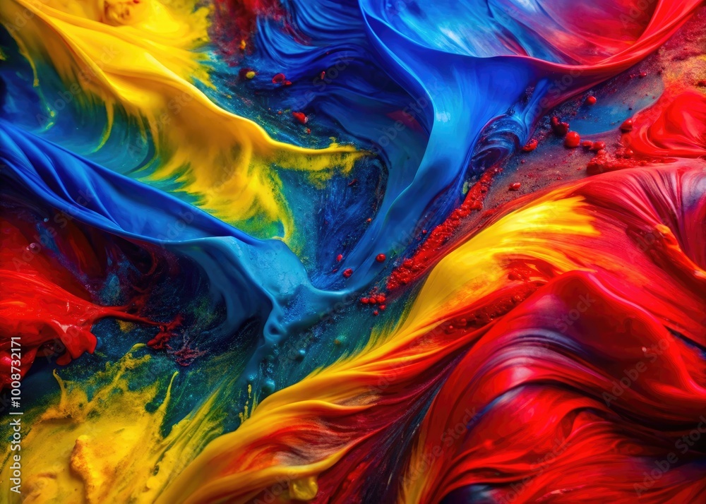 Vibrant Abstract Background in Red, Blue, and Yellow for Creative Designs and Artistic Projects Vibrant Abstract Background in Red, Blue, and Yellow for Creative Designs and Artistic Projects