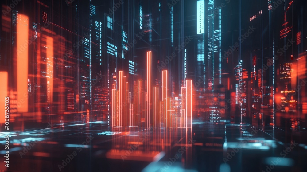 Abstract Digital Data Visualization Background Abstract Digital Data Visualization Background