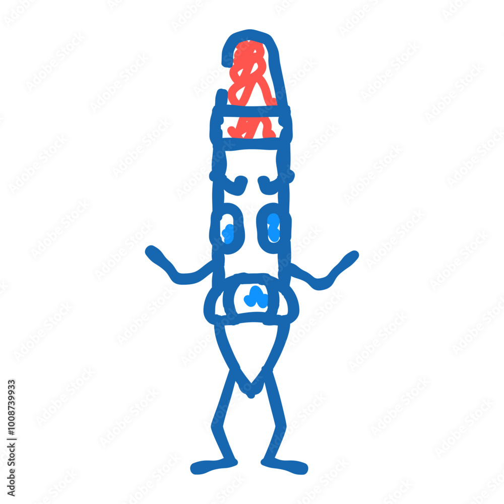 funny pen character doodle icon sketch vector. funny pen character sign. isolated symbol illustration funny pen character doodle icon sketch vector. funny pen character sign. isolated symbol illustration