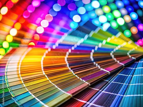 Vibrant CMYK Color Swatches for Graphic Design and Print Projects in Vivid Color Spectrum Display