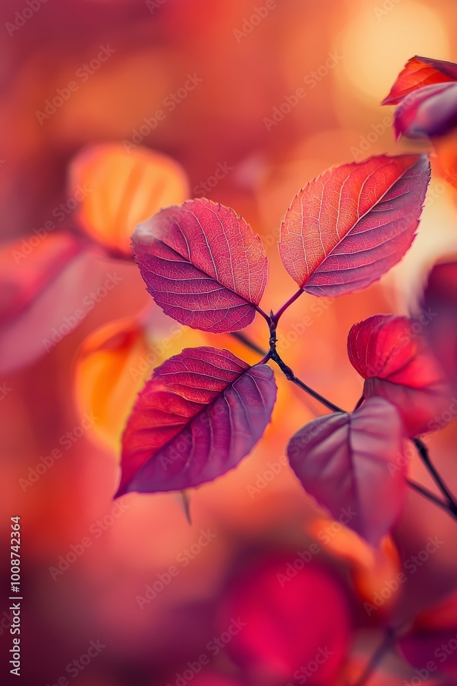 Beautiful magical autumn background, vibrant orange burgundy red brown, colorful leaves, depth of field Beautiful magical autumn background, vibrant orange burgundy red brown, colorful leaves, depth of field